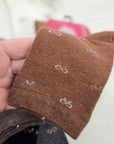 Tris calze corte donna caldo cotone flake