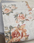 Completo lenzuola caldo cotone Rose in garden