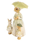 Coniglietto con ombrellino e baby coniglietto