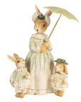 Coniglietto con ombrellino e baby coniglietto