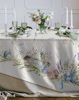 Tovaglia effetto lino antimacchia flower easter