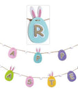 Set festoni con uova in panno Happy Easter da appendere
