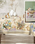 Tovaglia bunny elegant easter cotone antimacchia