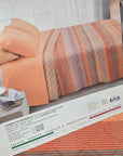 Trapuntino double-face Gabel 100% cotone righe arancione