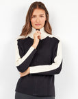 Giacca tricot bicolore
