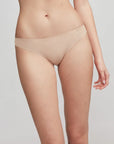 Slip brasiliana in microfibra con pizzo sul retro - 1/0226