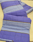 Trapuntino multicolor 100% cotone stripe bluette