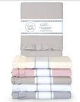 Completo lenzuola shabby rouches