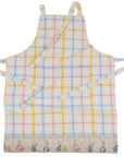 Grembiule vichy con coniglietti pasqua