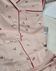 Pigiama donna in puro cotone cherry