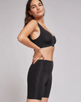 Slip Donna Vita Alta Pantaloncino Gisela 1/0213 col Nero/ Nudo