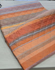 Trapuntino double-face Gabel 100% cotone righe arancione