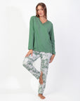 Pigiama donna lungo toile de Jouy