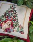 Cuscino arredo cagnolini a natale