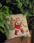 Cuscino arredo babbo natale con lanterna
