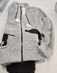 Tuta pile con zip cagnolini