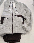 Tuta pile con zip cagnolini