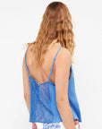 Pigiama corto spalline pizzo sul retro coralli in modal e cotone