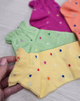 Set 2 paia calzini filo scozia pois