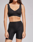 Slip Donna Vita Alta Pantaloncino Gisela 1/0213 col Nero/ Nudo
