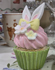Muffin decorativo con orecchie coniglietto