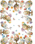 Tovaglia uova in fiori