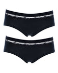 N.4 slip vita media con pizzo cotone
