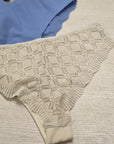 Tris brasiliana crochet effetto maglia senza cuciture