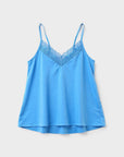 Pigiama corto spalline pizzo sul retro coralli in modal e cotone
