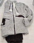Tuta pile con zip cagnolini