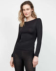 Maglia manica lunga scollo a barca gisela