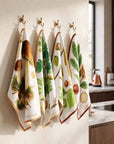 Set 4 strofinacci autunno orto botanica