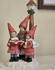 Statuetta decorativa coro di natale 11x8x21 cm