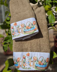 Coppia asciugamani bunny garden