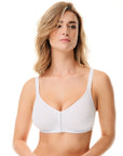 Reggiseno in cotone elasticizzato con apertura avanti