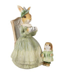 Lady coniglietta con baby coniglietto