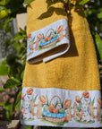 Coppia asciugamani bunny garden