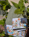 Coppia asciugamani bunny garden