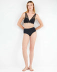 Slip/guainetta vita medio art.Alda alta con pizzo sul retro