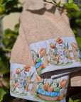 Coppia asciugamani bunny garden