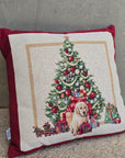 Cuscino arredo cagnolini a natale