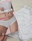 N.2 slip vita media con pizzo cotone