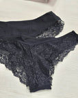 N.2 Brasiliane in cotone con pizzo sul retro chic