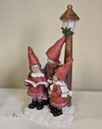 Statuetta decorativa coro di natale 11x8x21 cm