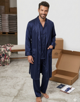 Pigiama e Vestaglia in Raso Luxury Uomo Sposo – B&B Made in Italy