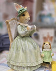 Lady coniglietta con baby coniglietto