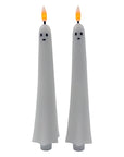 Set 2 Candele fantasma halloween luce led altezza 25 cm