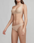 Slip brasiliana in microfibra con pizzo sul retro - 1/0226