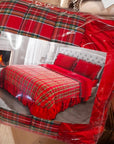 Trapunta matrimoniale tartan