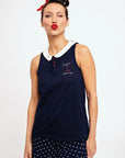 Pigiama donna pin up stile marinaro